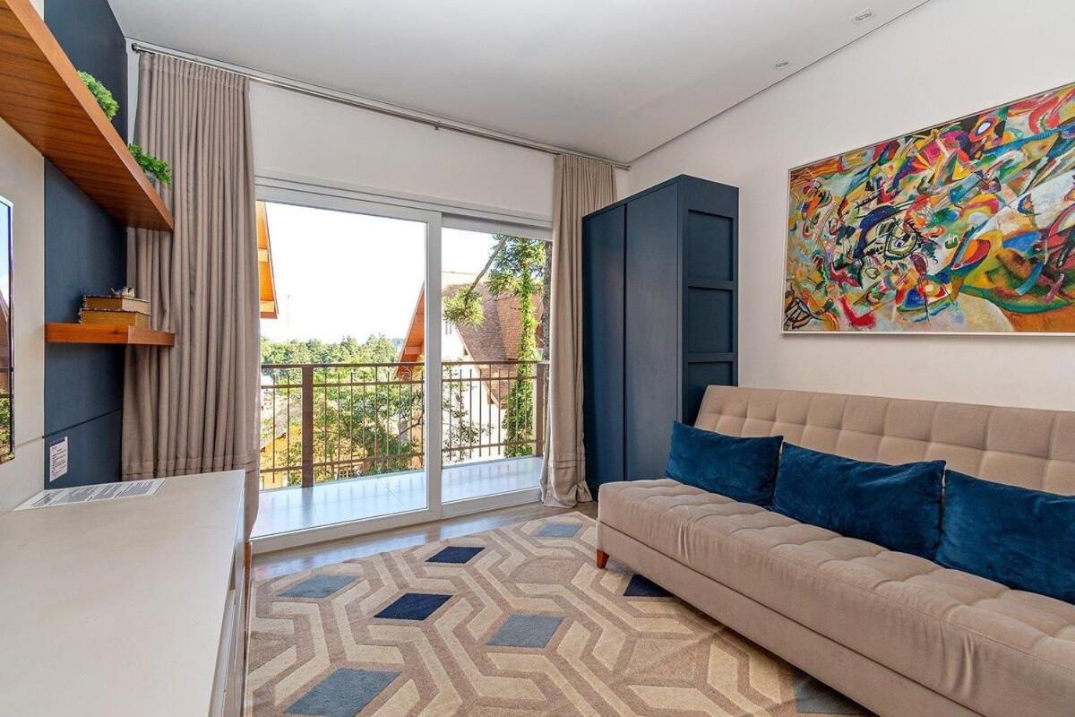Rosa Edificio Casa De Pedra Apartment Gramado Phòng bức ảnh